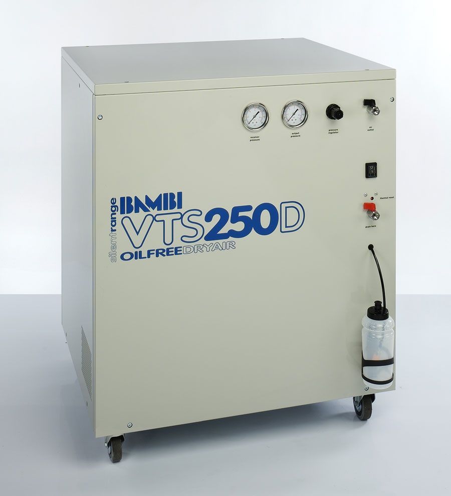 картинка BAMBI VTS250D. Компрессор безмасляный бесшумный являющийся официальным дистрибьютором в России 