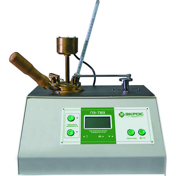 картинка Экрос ПЭ-ТВЗ. Аппарат полуавтоматический для определения температуры вспышки в закрытом тигле являющийся официальным дистрибьютором в России 