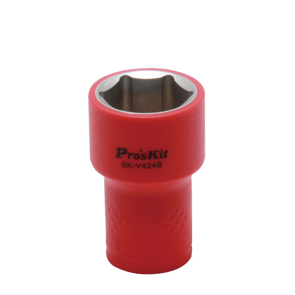 картинка ProsKit SK-V424B. Изолированная 1/2 дюйма торцевая головка 24 мм (1000 В - VDE) являющийся официальным дистрибьютором в России 