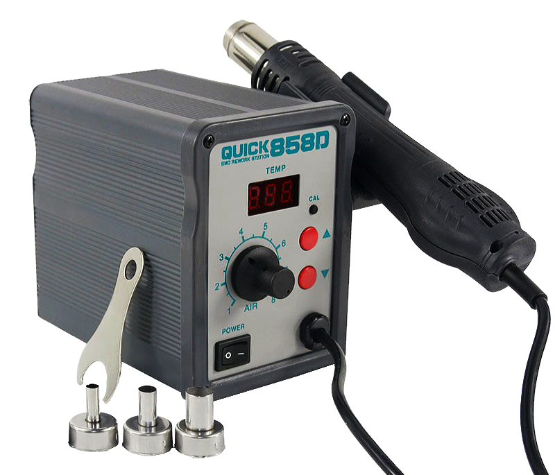 картинка Quick 858D (700 Вт). Термовоздушная паяльная станция являющийся официальным дистрибьютором в России 