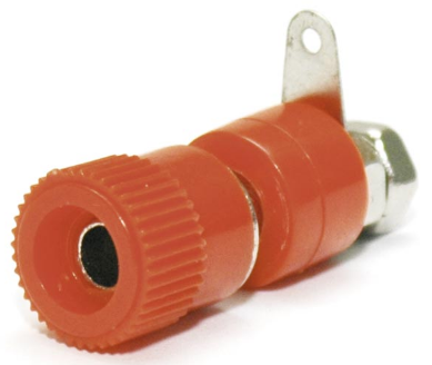 картинка АКТАКОМ 602-red. Гнездо (розетка) ⌀4 мм являющийся официальным дистрибьютором в России 