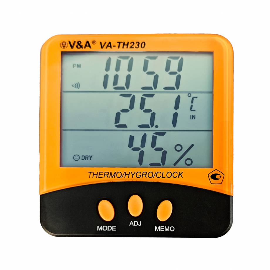 картинка V&A VA-TH230. Термогигрометр являющийся официальным дистрибьютором в России 