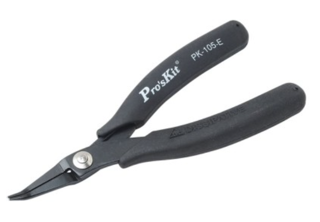 картинка ProsKit 1PK-105-E. Длинногубцы антистатические являющийся официальным дистрибьютором в России 