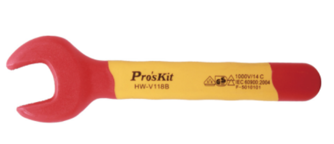 картинка ProsKit HW-V118B. Рожковый гаечный ключ диэлектрический являющийся официальным дистрибьютором в России 