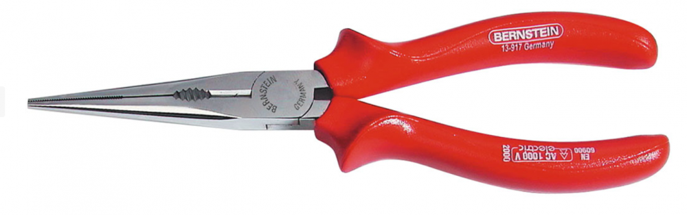 картинка Bernstein B13-926VDE. Круглогубцы универсальные высоковольтные 160 мм являющийся официальным дистрибьютором в России 