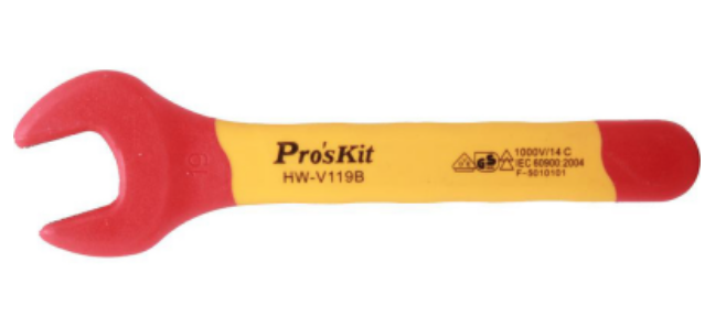 картинка ProsKit HW-V119B. Рожковый гаечный ключ диэлектрический являющийся официальным дистрибьютором в России 