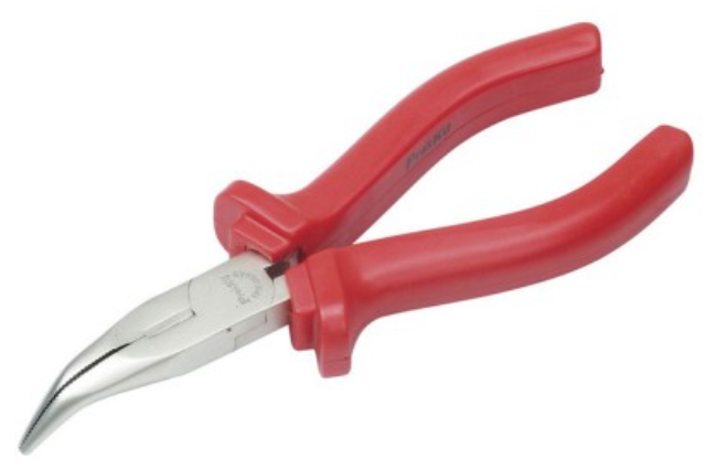 картинка ProsKit 1PK-065AS. Длинногубцы высоковольтные изогнутые являющийся официальным дистрибьютором в России 