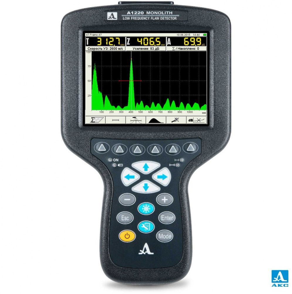 картинка АКС А1220 MONOLITH (1122). Электронный блок ультразвукового дефектоскопа со встроенным аккумулятором являющийся официальным дистрибьютором в России 