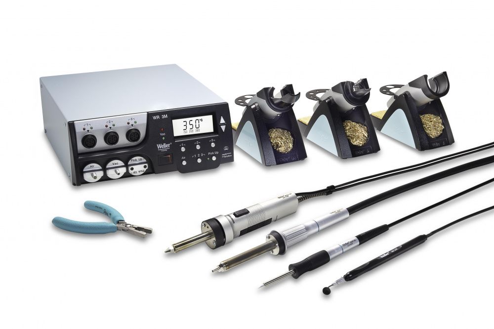 картинка Weller WXR 3032 (420–600 Вт). Трехканальная паяльная станция являющийся официальным дистрибьютором в России 