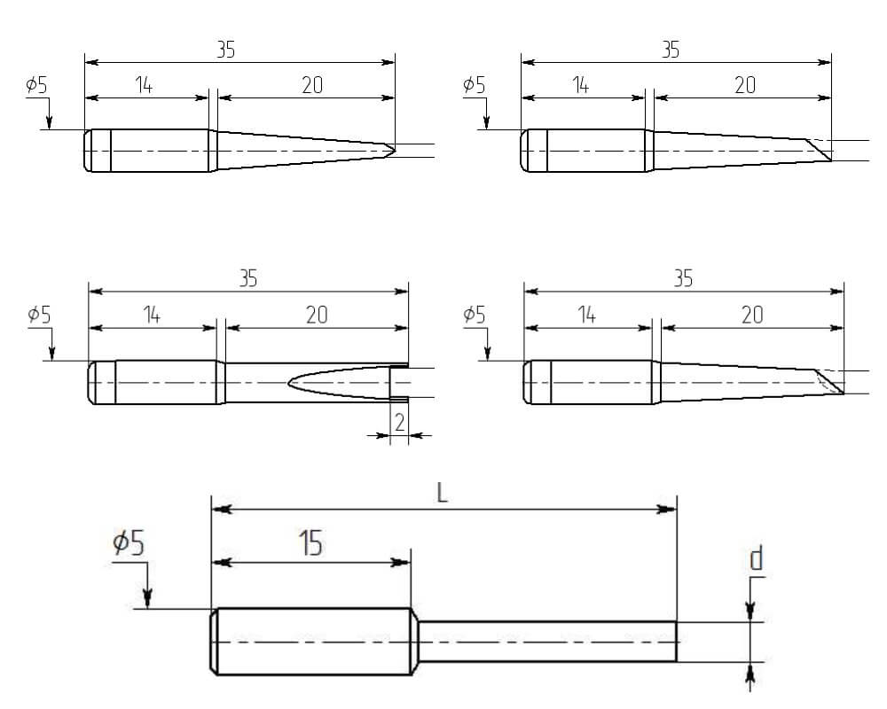 картинка Магистр М20. Жала с посадочным диаметром 5мм являющийся официальным дистрибьютором в России 