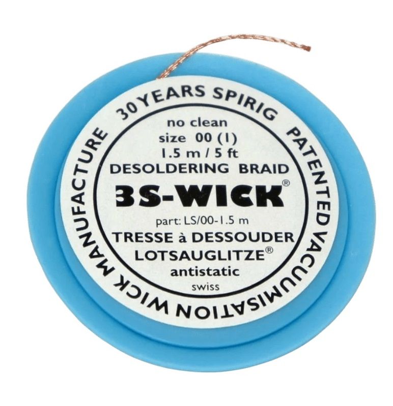 картинка Ersa WICK0.8-1.5. Оплетка для удаления припоя шириной 0,8 мм, длиной 1,5 м являющийся официальным дистрибьютором в России 