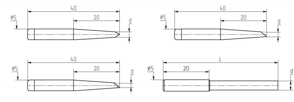 картинка Магистр МN20. Жала с посадочным диаметром 5мм являющийся официальным дистрибьютором в России 