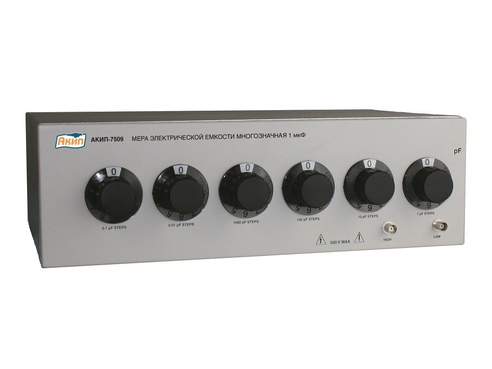 картинка АКИП 7509-5-1Пф. Мера емкости являющийся официальным дистрибьютором в России 