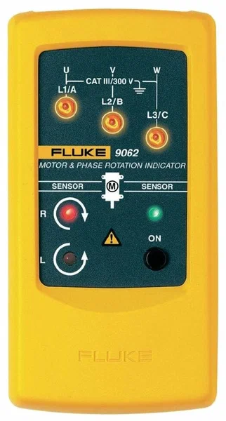 картинка Fluke 9062. Индикатор чередования фаз и вращения электродвигателя являющийся официальным дистрибьютором в России 