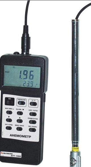 картинка АКТАКОМ АТТ-1006. Анемометр являющийся официальным дистрибьютором в России 
