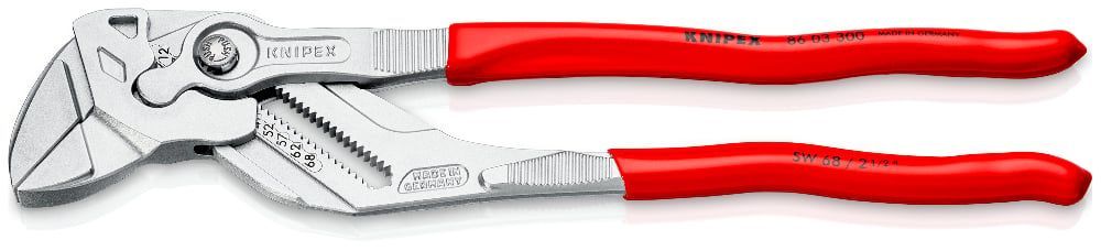 картинка KNIPEX KN-8603300SB. Клещи переставные-гаечные являющийся официальным дистрибьютором в России 