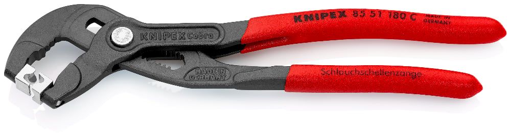 картинка KNIPEX KN-8551180CSB. Щипцы для пружинных хомутов являющийся официальным дистрибьютором в России 