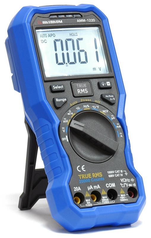 картинка АКТАКОМ АММ-1220. Мультиметр цифровой являющийся официальным дистрибьютором в России 