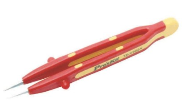 картинка ProsKit TZ-V302A. Пинцет прямой тонкий диэлектрический являющийся официальным дистрибьютором в России 