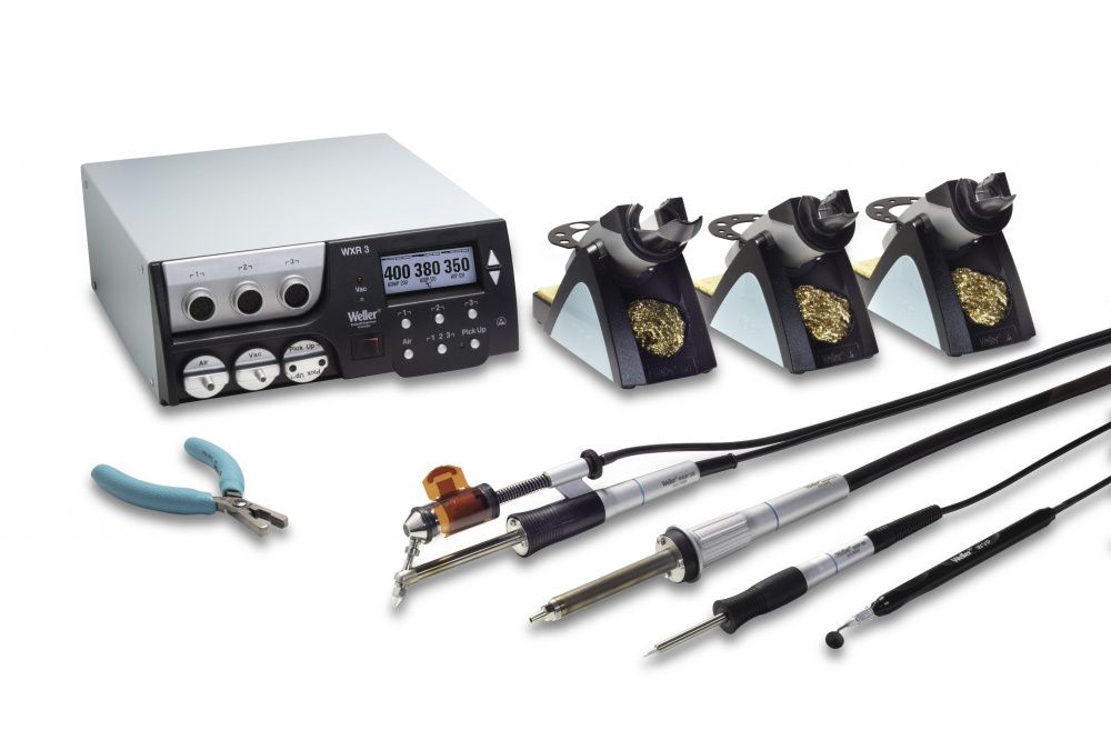 картинка Weller WXR 3030 (420–600 Вт). Трехканальная паяльная станция являющийся официальным дистрибьютором в России 
