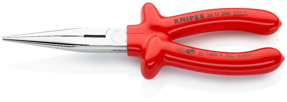 картинка KNIPEX KN-2617200. Длинногубцы с режущими кромками являющийся официальным дистрибьютором в России 