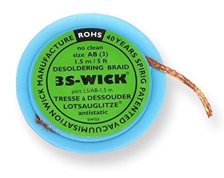 картинка Ersa WICK2.2-1.5. Оплетка для удаления припоя шириной 2,2 мм, длиной 1,5 м являющийся официальным дистрибьютором в России 