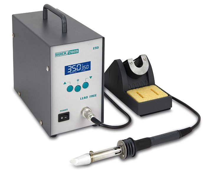 картинка Quick 206D ESD (320 Вт). Индукционная паяльная станция являющийся официальным дистрибьютором в России 
