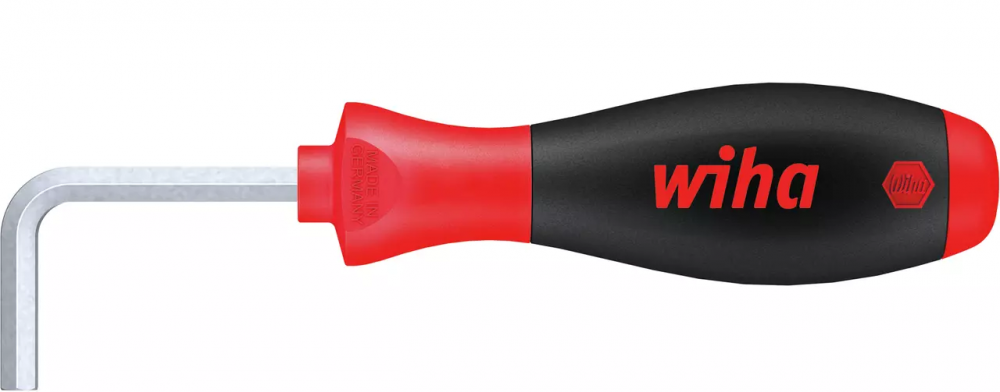 картинка WIHA 26235 / SoftFinish. Изогнутая отвертка шестигранная серия 357SF являющийся официальным дистрибьютором в России 