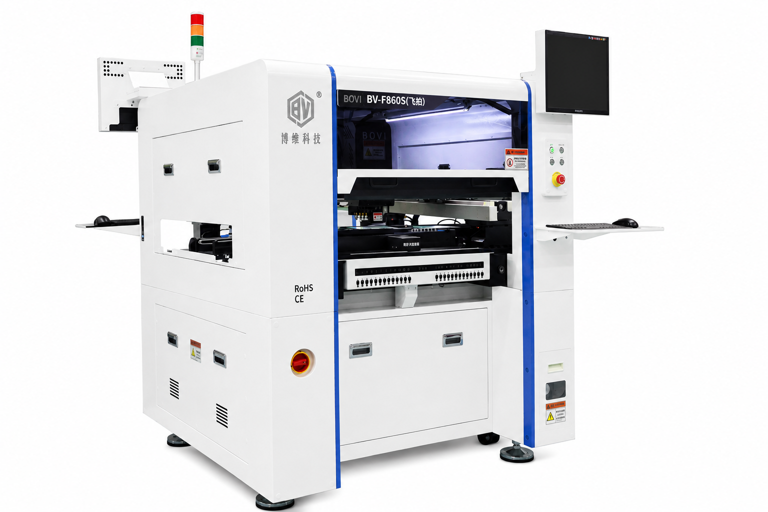 картинка BOVI BV-F860S. Высокоскоростной автомат-установщик SMD-компонентов  являющийся официальным дистрибьютором в России 