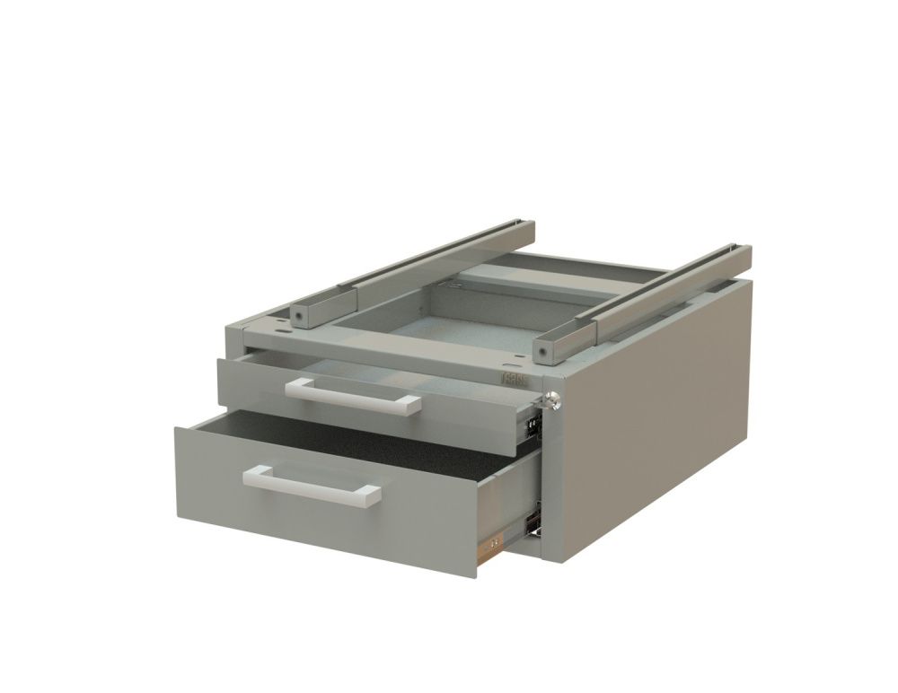 картинка Teras D2.1/H. Подвесная тумба на 2 ящика c доводчиками 490×233×605 мм являющийся официальным дистрибьютором в России 