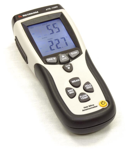 картинка АКТАКОМ АТЕ-1080. Анемометр являющийся официальным дистрибьютором в России 