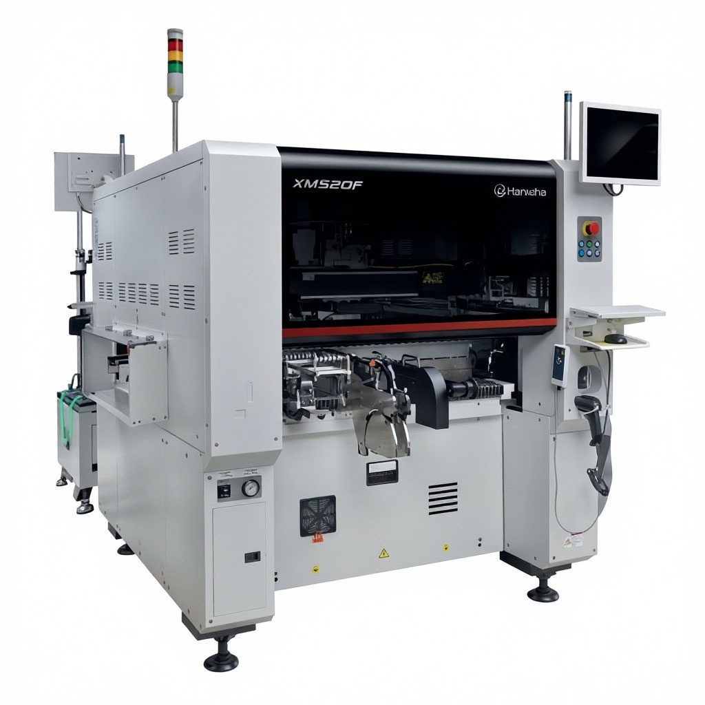 картинка Hanwha XM520F. Многофункциональный автомат-установщик SMD компонентов являющийся официальным дистрибьютором в России 