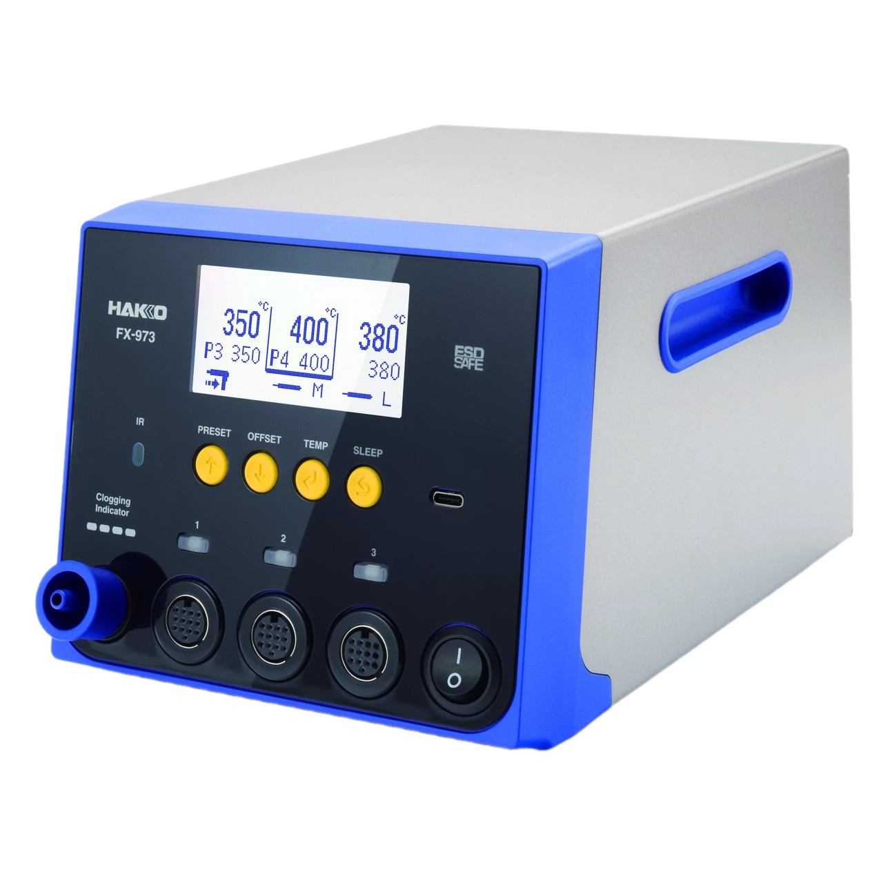 картинка Hakko FX-973. Трехканальная паяльная станция являющийся официальным дистрибьютором в России 