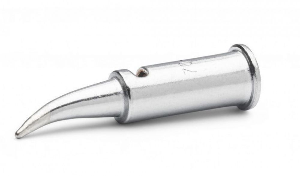картинка Weller 70-01-10 (T0051612999). Жало паяльное 1,0 мм коническое изогнутое для газового паяльника являющийся официальным дистрибьютором в России 