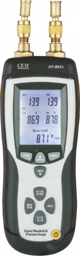 картинка CEM-Instruments DT-8921. Дифференциальный манометр являющийся официальным дистрибьютором в России 