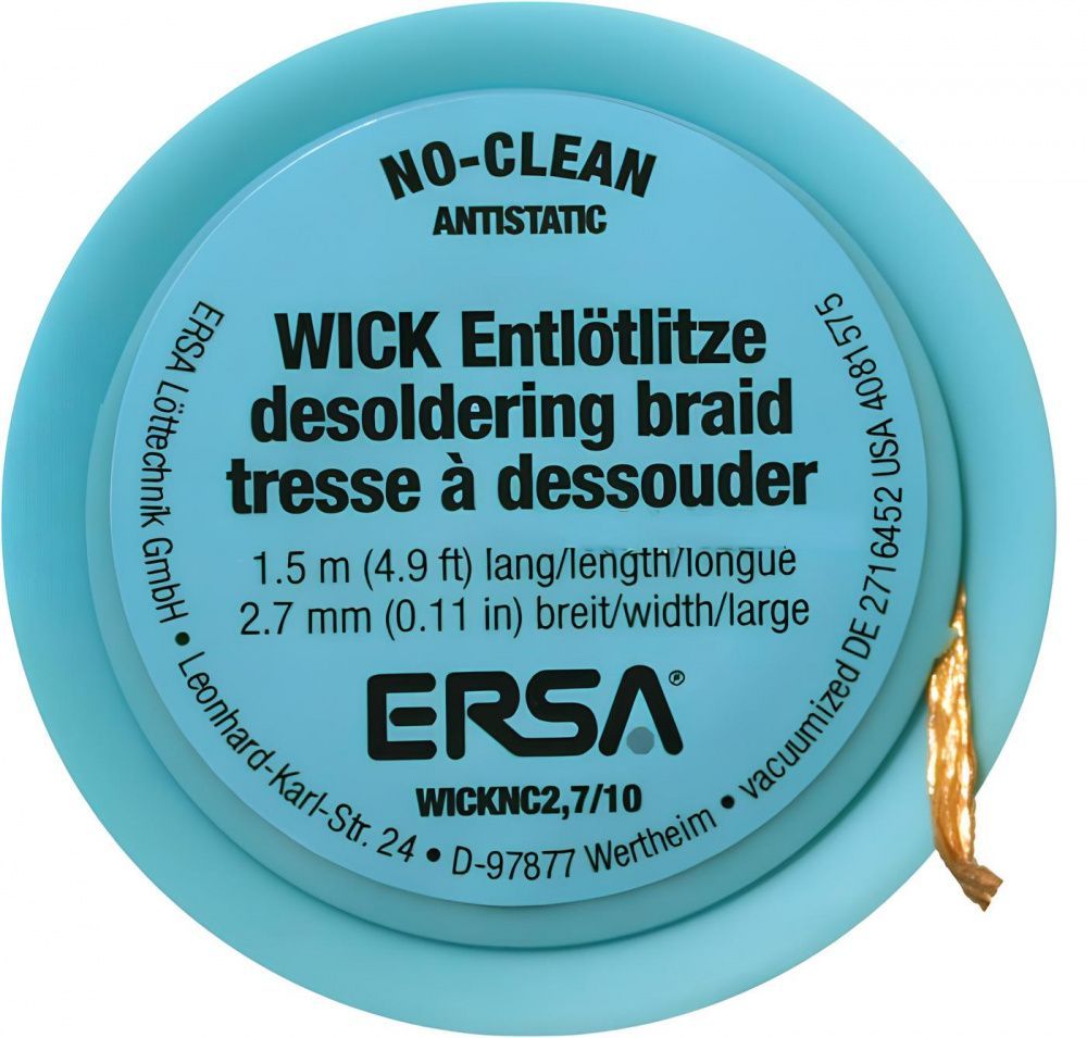 картинка Ersa WICK-NC. Оплетка для удаления припоя 2,7 мм являющийся официальным дистрибьютором в России 