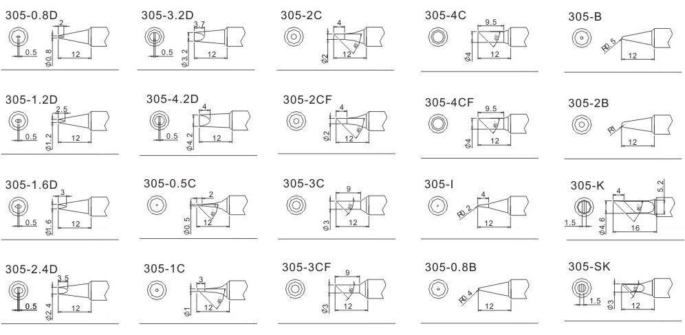 картинка Quick 305. Паяльные жала являющийся официальным дистрибьютором в России 