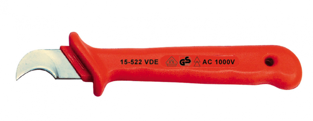 картинка Bernstein B15-522VDE. Кабельный нож изогнутый диэлектрический являющийся официальным дистрибьютором в России 