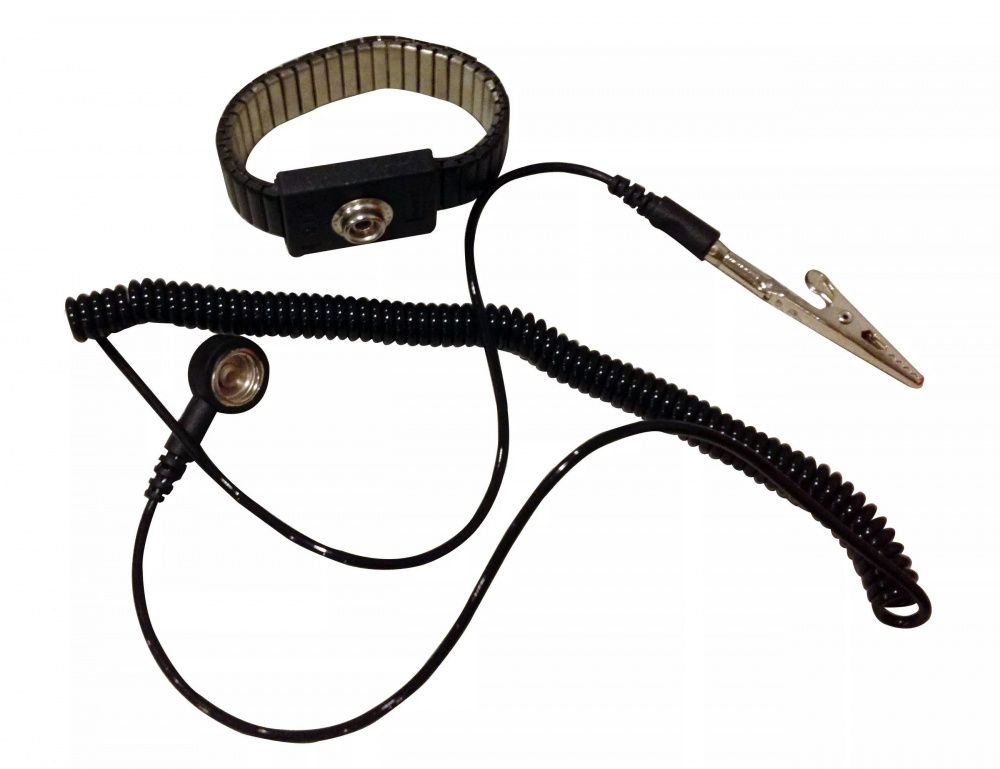 картинка ELK-1403-1. Браслет антистатический металлический, крокодил являющийся официальным дистрибьютором в России 