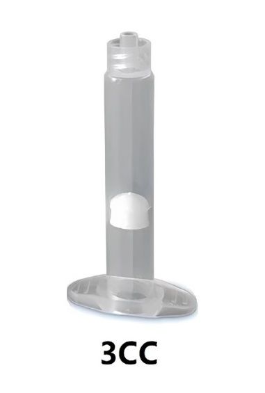 картинка VMATIC VCAS3C. Шприц дозатора бесцветный с белым поршнем 3сс являющийся официальным дистрибьютором в России 