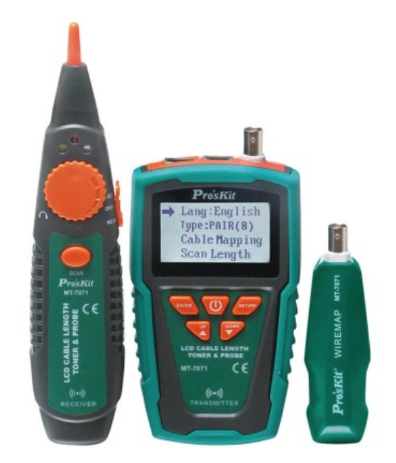 картинка ProsKit MT-7071. Тестер телекоммуникационных сетей и линий передачи данных являющийся официальным дистрибьютором в России 