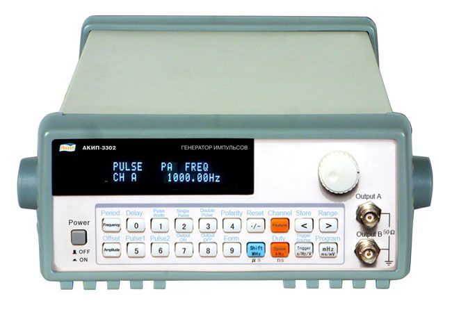 картинка АКИП 3302. Генератор импульсов двухканальный являющийся официальным дистрибьютором в России 
