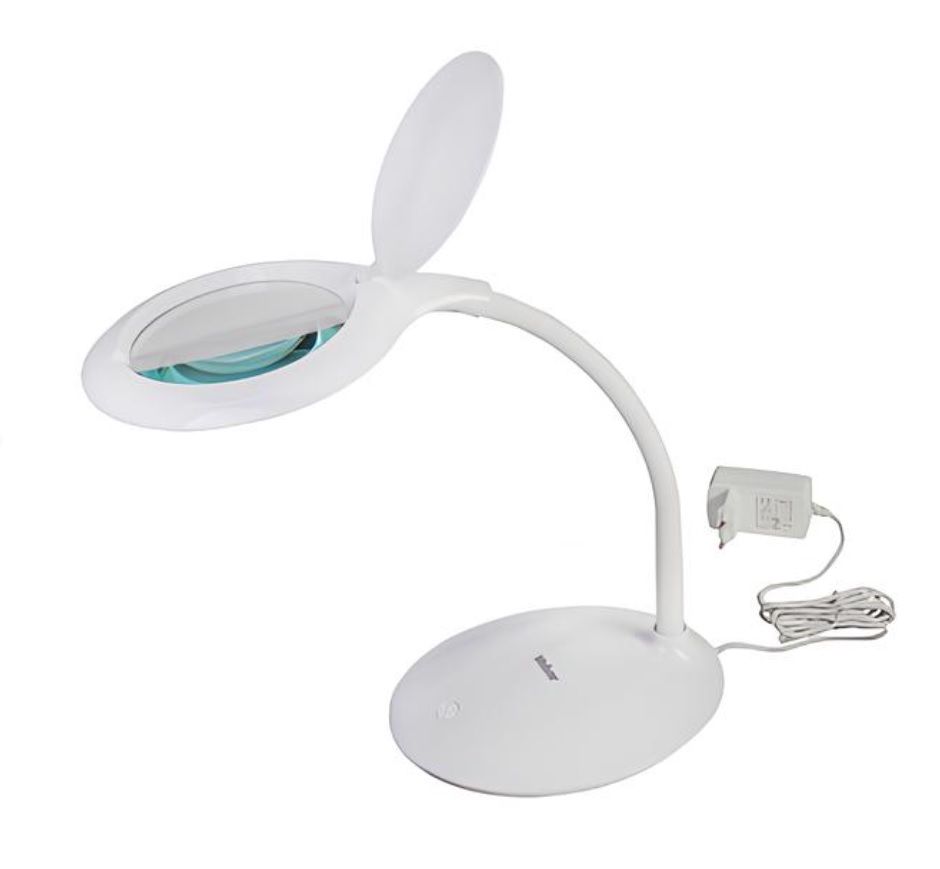 картинка Микромед 8611 3D. Лупа настольная 127 мм с подсветкой LED являющийся официальным дистрибьютором в России 