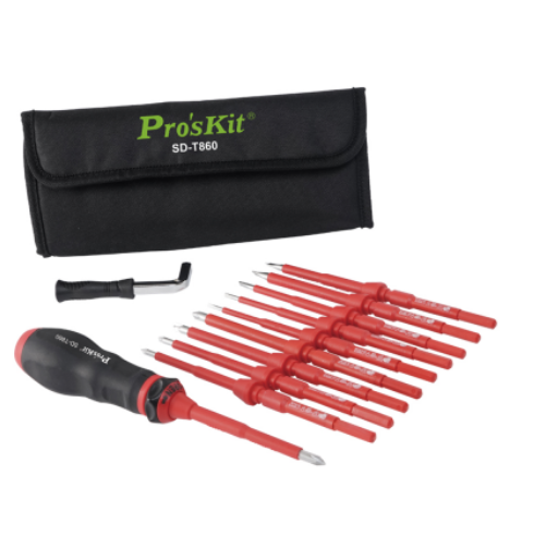 картинка ProsKit SD-T860. Набор отверток динамометрических высоковольтных являющийся официальным дистрибьютором в России 