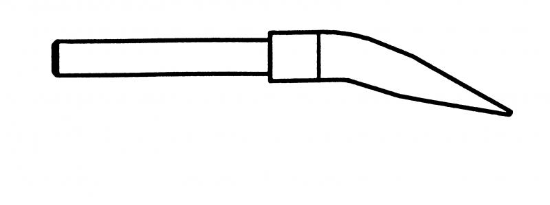 картинка Weller WTA 11 (T0054415299). Комплект наконечников клиновидных изогнутых для термопинцета WTA 50 являющийся официальным дистрибьютором в России 