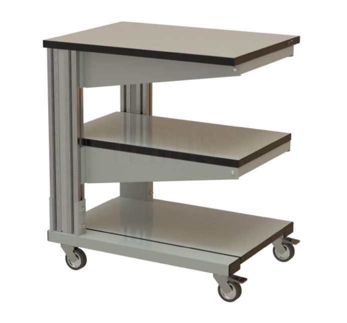 картинка Teras TM-69.46/M. Подкатной стол 690×460×840 мм серии MODERN являющийся официальным дистрибьютором в России 