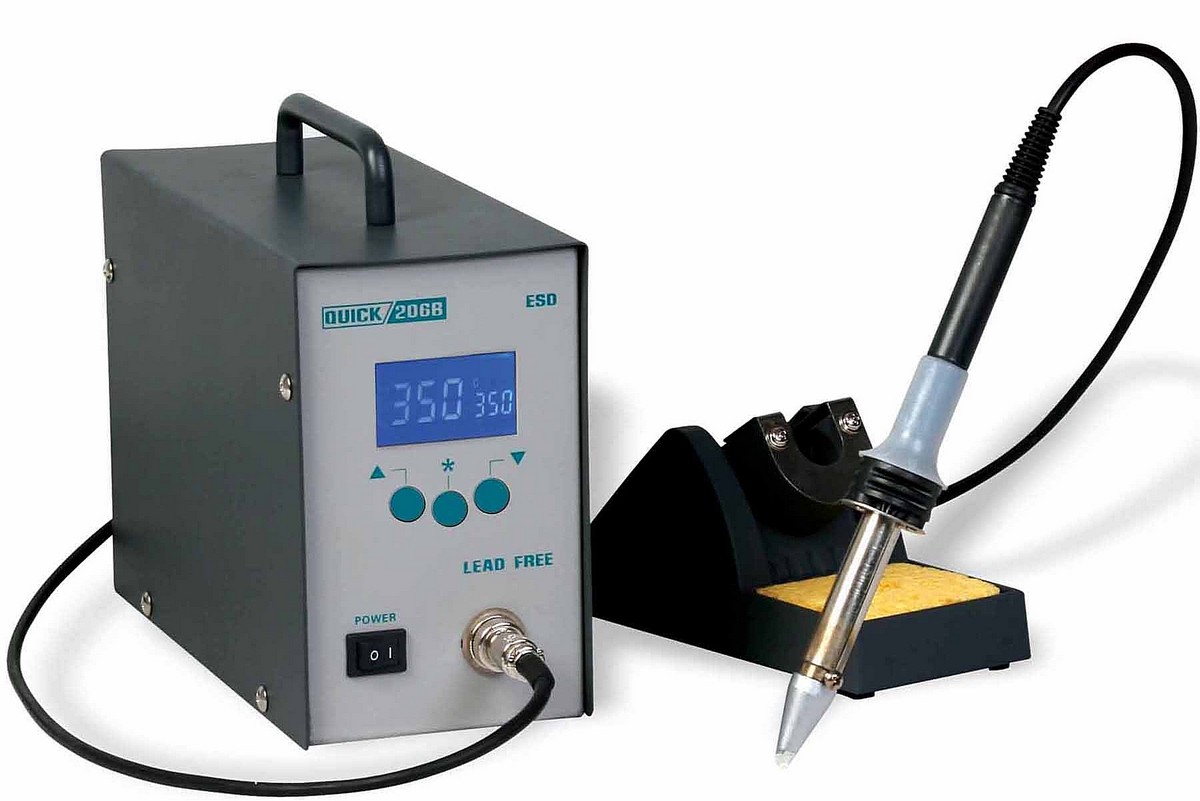 картинка Quick 206B ESD. Паяльная станция являющийся официальным дистрибьютором в России 