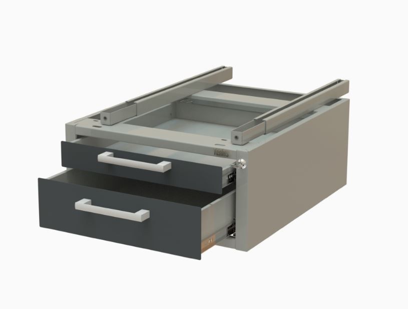 картинка Teras D2/H. Подвесная тумба на 2 ящика 490×233×605 мм являющийся официальным дистрибьютором в России 