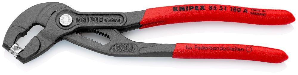 картинка KNIPEX KN-8551180ASB. Щипцы для пружинных хомутов являющийся официальным дистрибьютором в России 