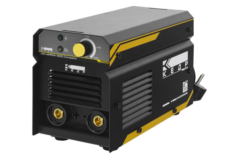 картинка КЕДР UltraMMA-200 Compact (220В, 20-200А). Сварочный инверторный аппарат являющийся официальным дистрибьютором в России 
